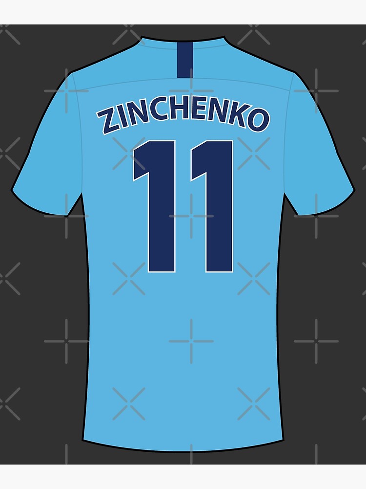 Oleksandr Zinchenko football jersey with number