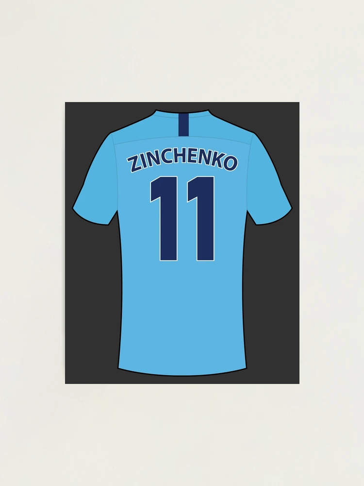 Oleksandr Zinchenko football jersey with number