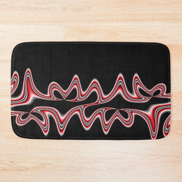 Item preview, Fractal Line Art in Red, White and Black designed and sold by charmarose.