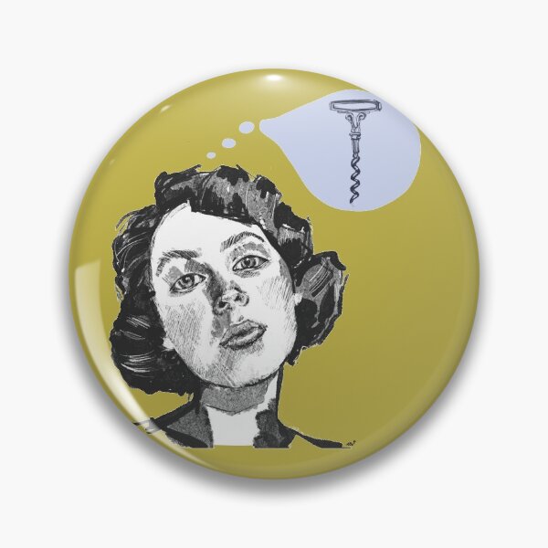 Item preview, What`s on your mind? - 50s style woman portrait designed and sold by Anna Dianda.