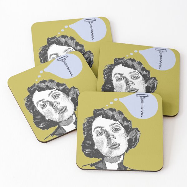 Item preview, What`s on your mind? - 50s style woman portrait designed and sold by Anna Dianda.