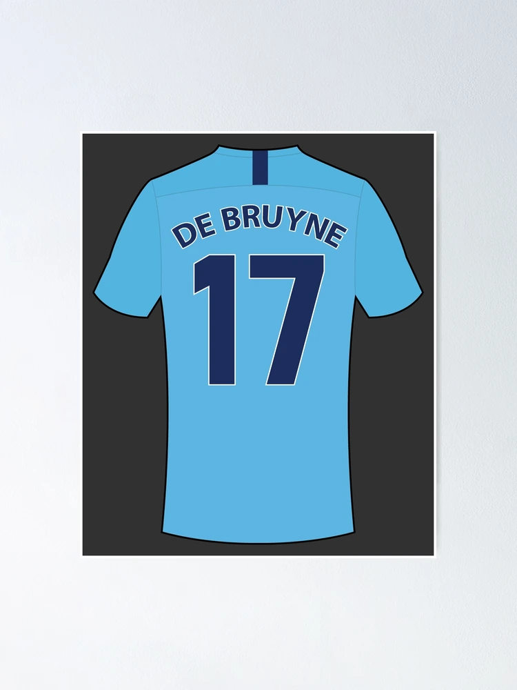 Kevin De Bruyne football jersey with number