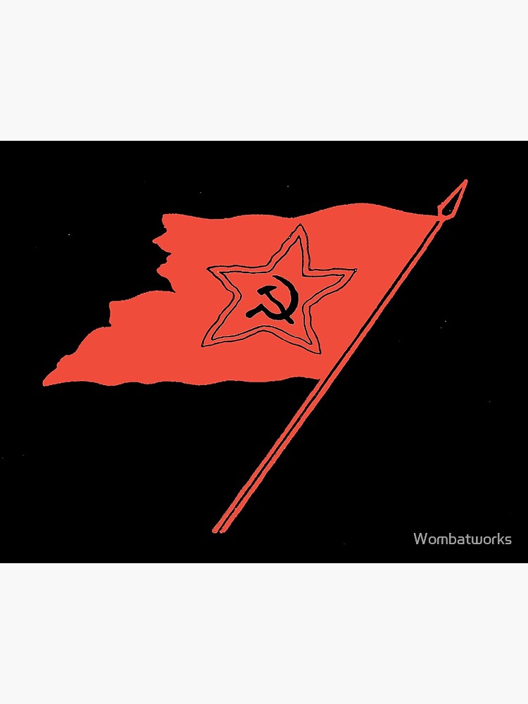 Soviet Banner Art Print By Wombatworks Redbubble