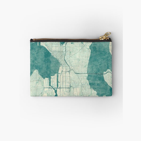 Item preview, Seattle Map Blue Vintage designed and sold by HubertRoguski.