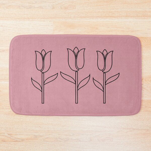 Item preview, Tulip Flowers Black designed and sold by geminivibe.