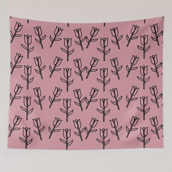 Item preview, Tulip Flowers Black designed and sold by geminivibe.