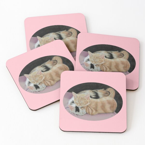 Item preview, Sleeping Kittens (pink) designed and sold by SandraWarmerdam.