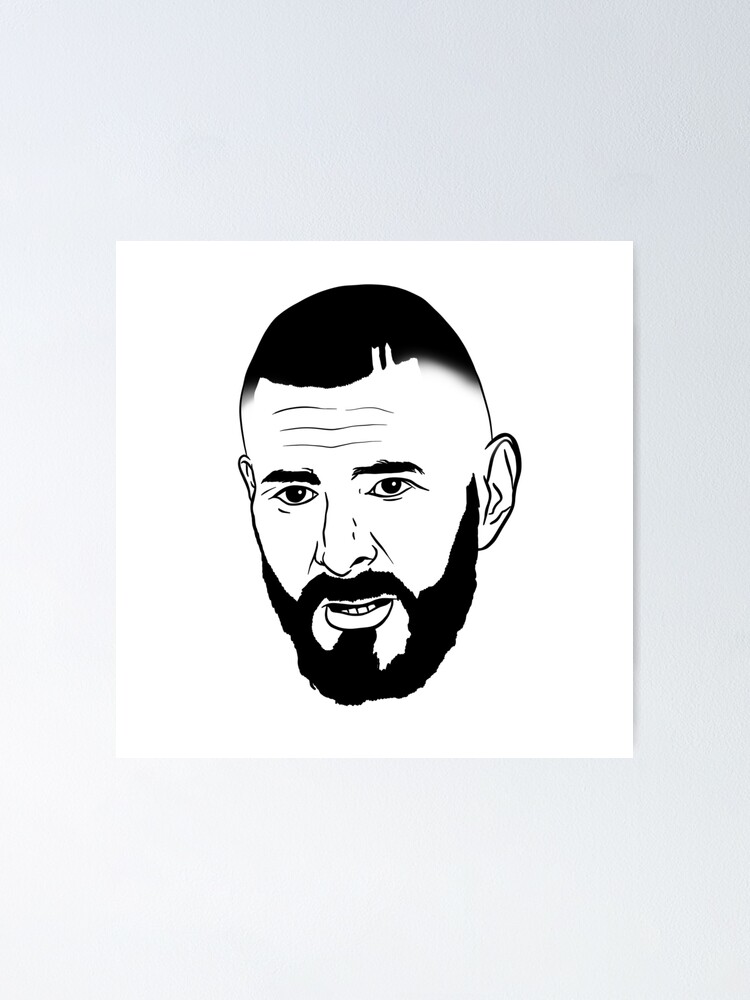 karim benzema drawing