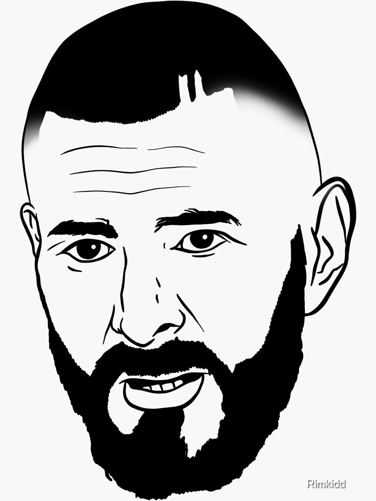 Karim Benzema Soccer Edit Tapestries Madrid - Karim Benzema - Sticker