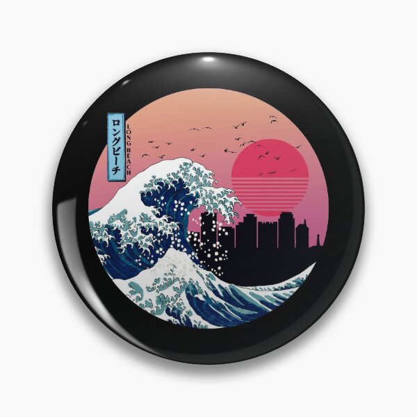 Item preview, Long Beach Kanagawa Ola Retro designed and sold by DFerraz.