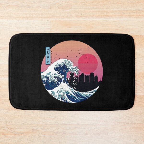 Item preview, Long Beach Kanagawa Wave Retro designed and sold by DFerraz.