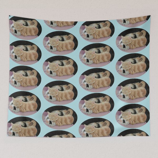 Item preview, Sleeping Kittens (blue) designed and sold by SandraWarmerdam.