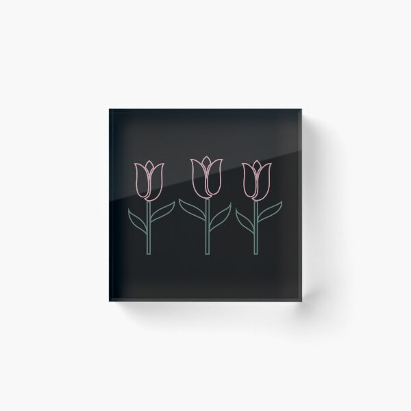 Item preview, Tulip Flowers Pink And Green designed and sold by geminivibe.