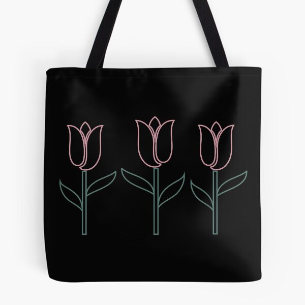 Item preview, Tulip Flowers Pink And Green designed and sold by geminivibe.