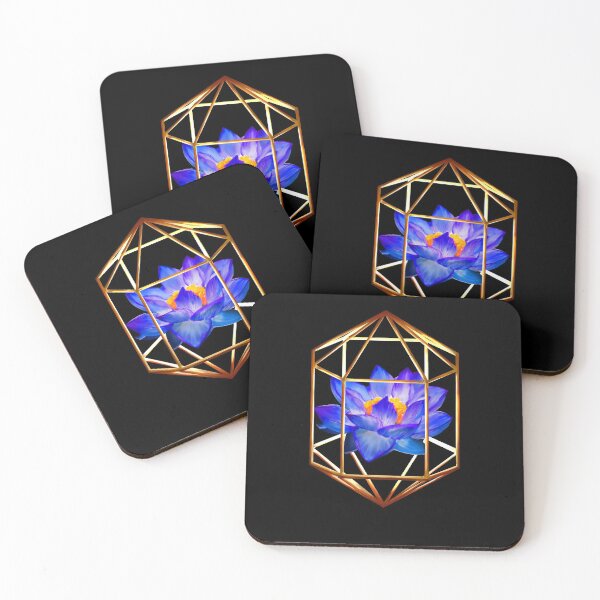 Item preview, Geometric blue lotus  designed and sold by Geraldine-N.