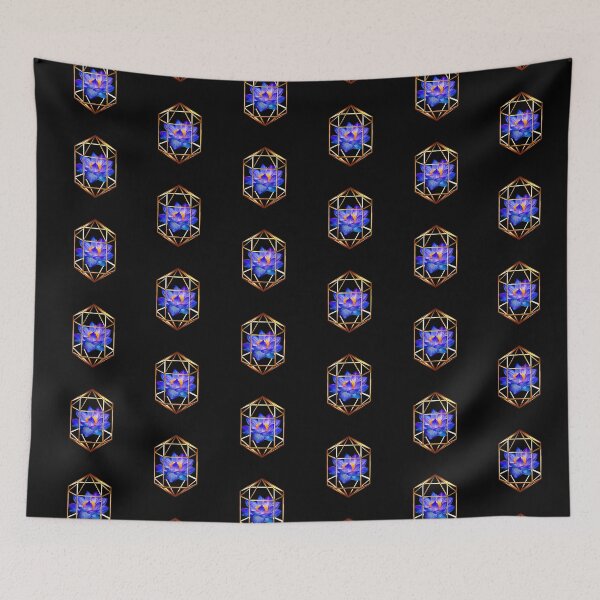 Item preview, Geometric blue lotus  designed and sold by Geraldine-N.