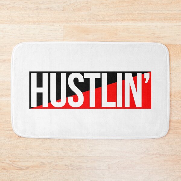 Item preview, Hustlin' Blk Red designed and sold by Tee4Daily.