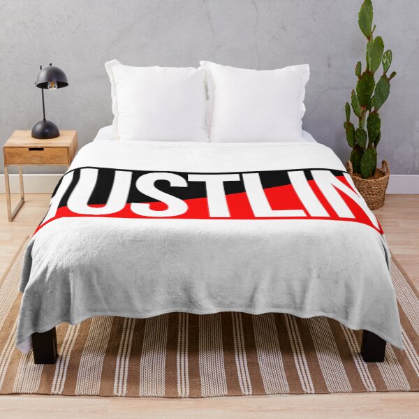Item preview, Hustlin' Blk Red designed and sold by Tee4Daily.