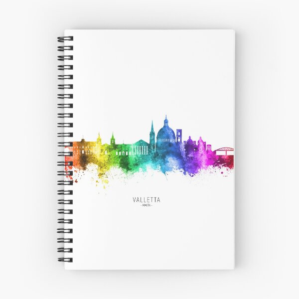 Artikelvorschau, Valletta Malta Skyline entworfen und verkauft von ArtPrints.