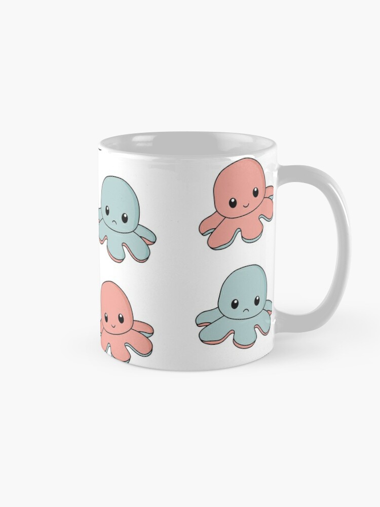 Thumbnail 5 of 6, Coffee Mug, Happy and Sad mood of octopus designed and sold by Butterfly-Dream.