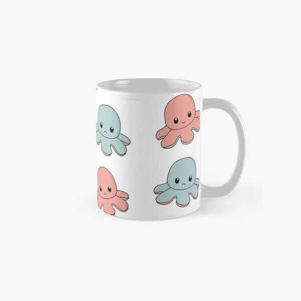 Happy and Sad mood of octopus Classic Mug