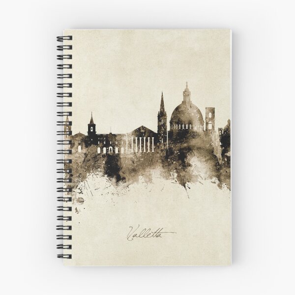 Artikelvorschau, Valletta Malta Skyline entworfen und verkauft von ArtPrints.