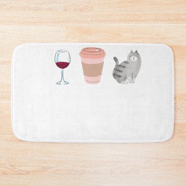 Item preview, I'm a simple woman - red wine coffee cats designed and sold by hexchen09.