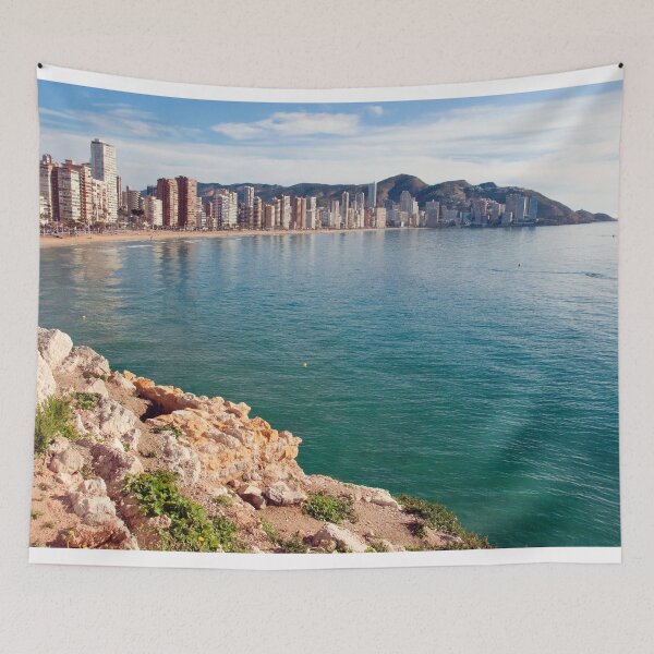 Item preview, Benidorm Levante Beach Mediterranean Coast Spain designed and sold by AndyEvansPhotos.