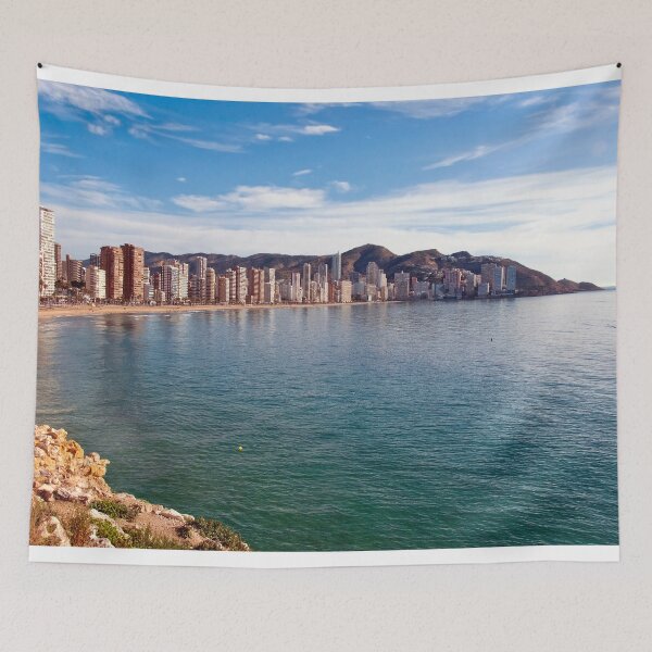 Item preview, Benidorm Levante Beach Mediterranean Coast Spain designed and sold by AndyEvansPhotos.