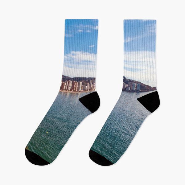Item preview, Benidorm Levante Beach Mediterranean Coast Spain designed and sold by AndyEvansPhotos.
