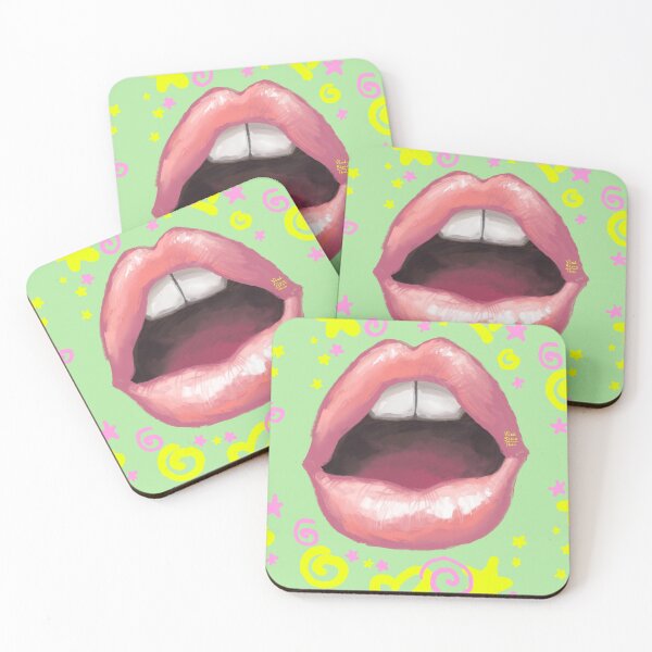Item preview, Beautiful fashion lips. Sweet lovely sexy cute kiss. designed and sold by RukkiZukkiArt.