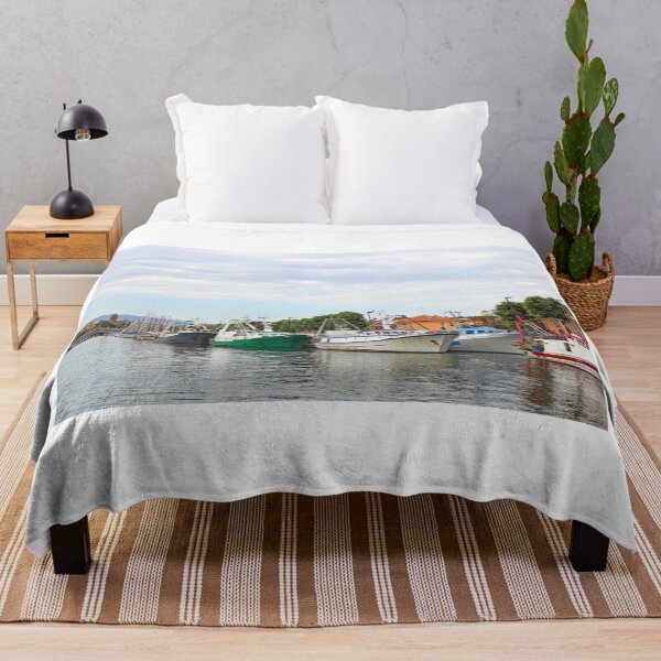 Item preview, Fishing boats on the Porto Canale Rimini Italy designed and sold by goceris.