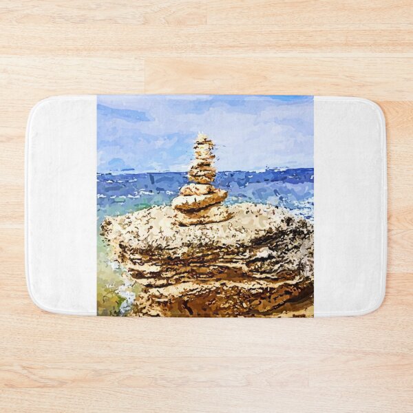 Item preview, Beach Rock Formation. Digital Painting From WallsOffame.com.au designed and sold by WallsOfFameAust.