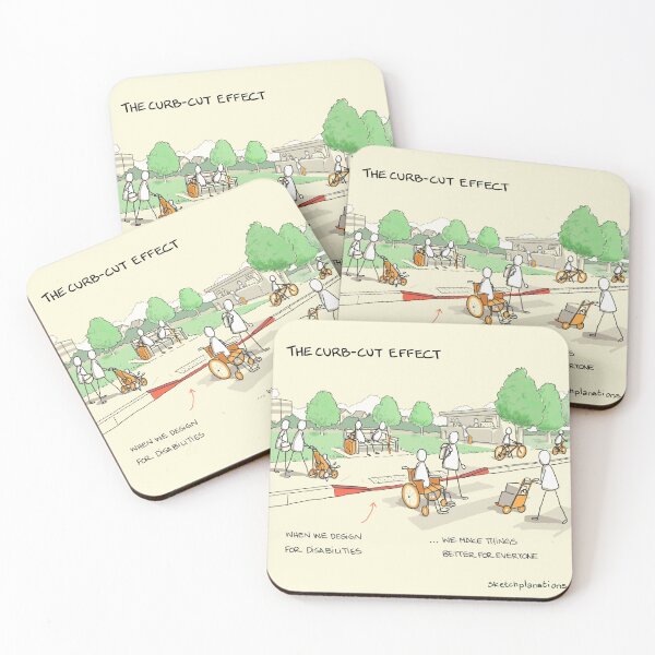 Item preview, The curb-cut effect designed and sold by Sketchplanations.