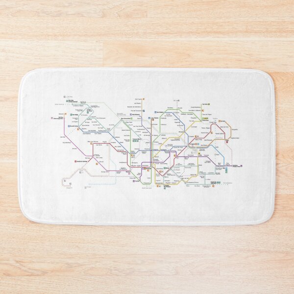 Item preview, Barcelona Subway Metro Tube System Map designed and sold by KALEIDOSCOPE UK.