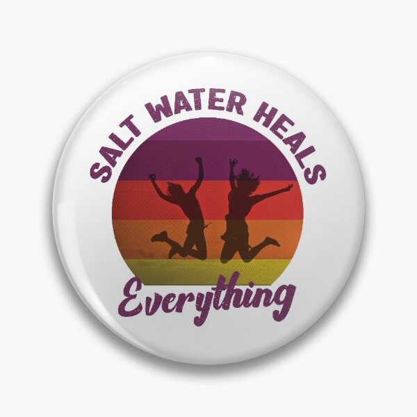 Item preview, Salt water heals everything Retro Vintage designed and sold by Mriganka Gogoi.