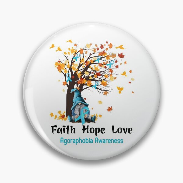 Item preview, Agoraphobia Awareness Faith Hope Love designed and sold by GennieShop.
