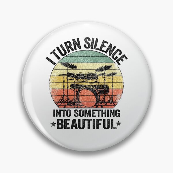 Item preview, I Turn Silence Funny Drummer Gift Drums Vintage Metal designed and sold by Stronzi.