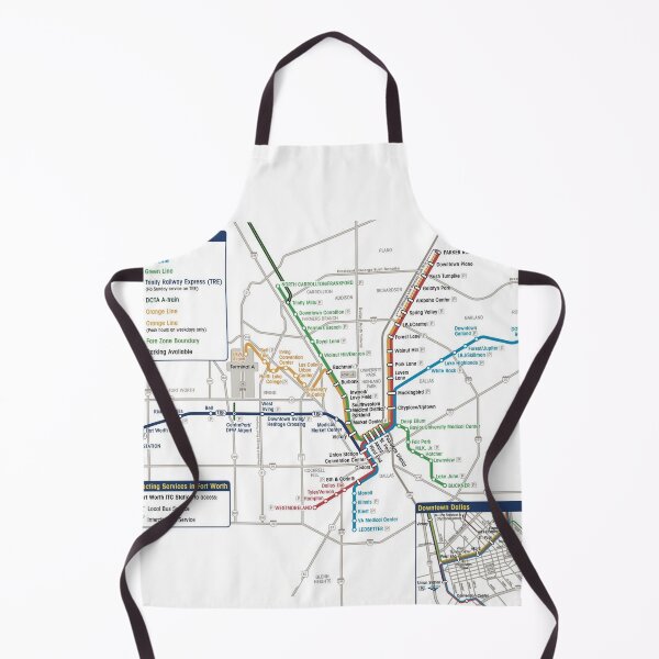 Item preview, Dallas Tube Subway Metro Train Map designed and sold by KALEIDOSCOPE UK.