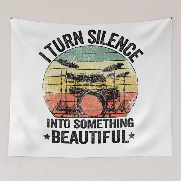 Item preview, I Turn Silence Funny Drummer Gift Drums Vintage Metal designed and sold by Stronzi.