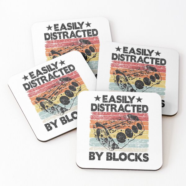 Item preview, Easily Distracted By Blocks Funny Mechanic designed and sold by Stronzi.