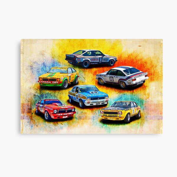 Group C Holden Toranas Canvas Print