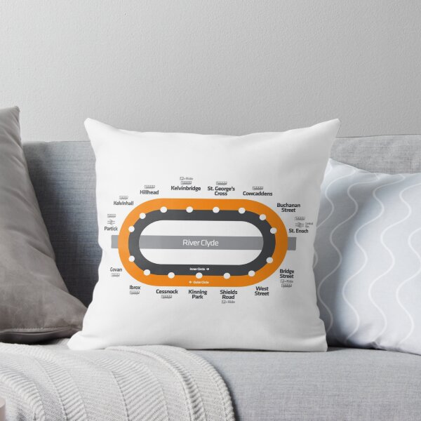 Item preview, Glasgow Scotland Tube Metro Subway Train Map designed and sold by KALEIDOSCOPE UK.