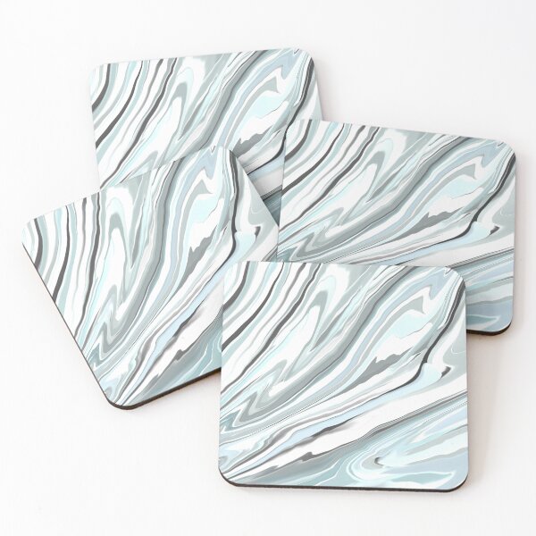 Item preview, Sky blue gray marble abstract  designed and sold by Roselove4869.
