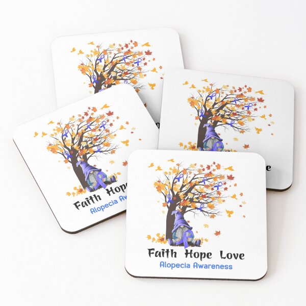 Item preview, Alopecia Awareness Faith Hope Love designed and sold by GennieShop.