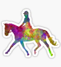 Horse show 05 in watercolor Sticker