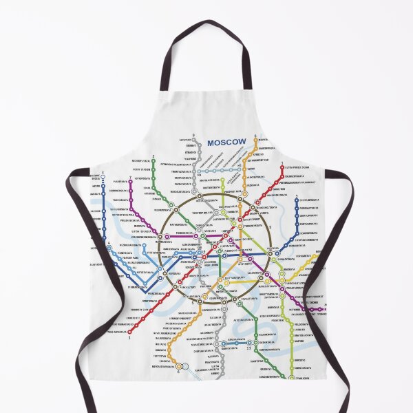 Item preview, Moscow Russia Tube Subway Metro Train Map designed and sold by KALEIDOSCOPE UK.