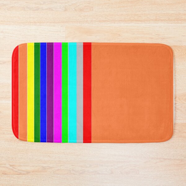 Item preview, Colorful TV standby mode. Colorful vertical bars with half color orange designed and sold by Artsy Boulevard.