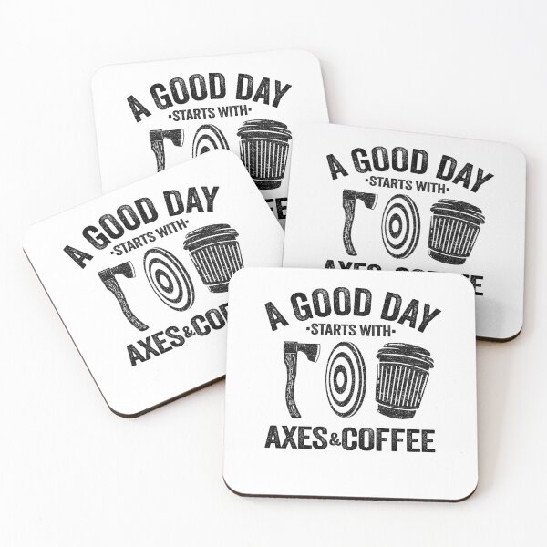 Item preview, Good Day Starts With Coffee & Axe Throwing Gift designed and sold by Stronzi.