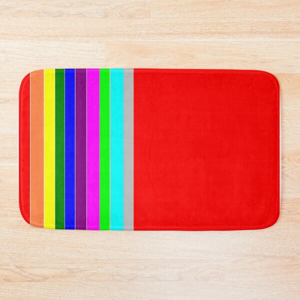 Item preview, Colorful TV standby mode. Colorful vertical bars with half color red designed and sold by Artsy Boulevard.